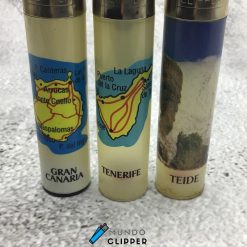 Mecheros clipper de las islas canarias fabricados en España, son recargables y vienen sin gas.