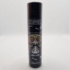 MECHERO CLIPPER BUHO ESQUELETO COLOR NEGRO