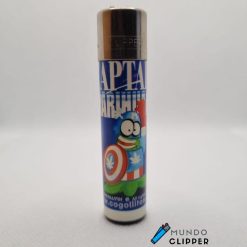 Los Cogollitos Capitan Marihuana edition blue Clipper lighter made in Spain.