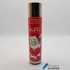 Red Clipper lighter Kiffi edition. It does not contain gas and is made in Spain.