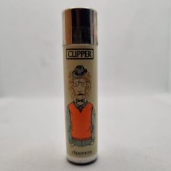 MECHERO CLIPPER LEÓN CON GAFAS Y SOMBRERO