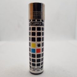MECHERO CLIPPER MARIHUANA A CUADROS