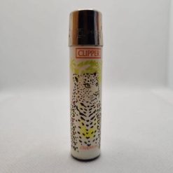 MECHERO CLIPPER TIGRE DE COLOR BLANCO