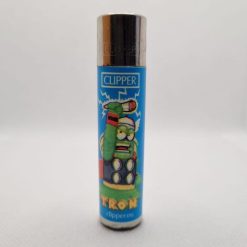 Tron Clipper lighter edition of Los Cogollitos made in Spain blue color.