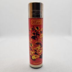 CLIPPER LIGHTER RED AND YELLOW FLOWERS