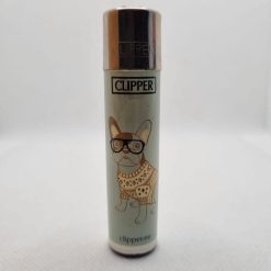 MECHERO CLIPPER PERRO CON GAFAS Y JERSEY
