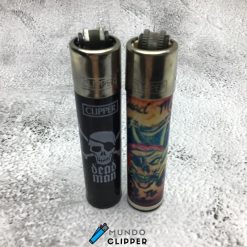 Two lighters Clipper Skull Pirate made in Spain