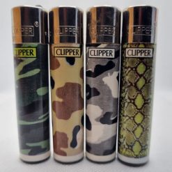 Mecheros Clipper originales de estampados militares fabricados en España. Una serie de 4 mecheros Clipper sin gas para todos los coleccionistas de mecheros Clipper del mundo. Una colección de mecheros Clipper perfecta para todos los apasionados del universo de los estampados y los encendedores de buena calidad.