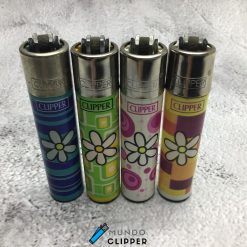 Four Clipper lighters edition flowers of petals without gas made in Spain.
