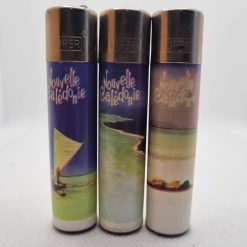 Original Nouvelle Caledonie Clipper lighters made in Spain. A series of 3 gasless Clipper lighters for all Clipper lighter collectors around the world.