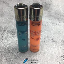 Clipper lighters blue and orange color omg excellent emotions made in Spain.