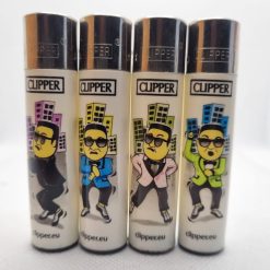 Original PSY Clipper Lighters - Gangnam style made in Spain. A series of 4 Clipper lighters for all Clipper lighter collectors in the world.