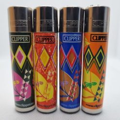 Mecheros Clipper originales rombos fabricados en España. Una serie de 4 mecheros Clipper para todos los coleccionistas de mecheros Clipper del mundo.