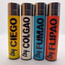 Mecheros Clipper originales edición Toy Ciego, Colgao, Fumao y Flipao completa fabricados en España. Una serie de 4 mecheros Clipper sin gas del universo TOY para todos los coleccionistas de mecheros Clipper de todo el mundo. Una colección de mecheros Clipper perfecta para todos los apasionados del coleccionismo de encendedores. 