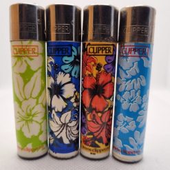 Mecheros Clipper originales flores multicolor fabricados en España. Una serie de 4 mecheros Clipper sin gas para todos los coleccionistas de mecheros Clipper de todo el mundo. Una colección de mecheros Clipper perfecta para todos los apasionados de las flores. 
