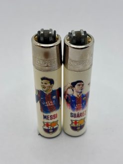 CLIPPER LIGHTERS FOOTBALL PLAYERS LEGENDS - MESSI AND LUIS SUÁREZ