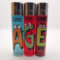 CLIPPER LIGHTERS ALPHABET LETTERS - A G E