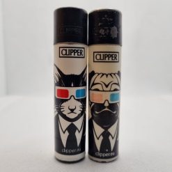 MECHEROS CLIPPER PERRO Y GATO CON GAFAS