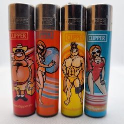Original clipper lighters with beach characters made in Spain. A series of 4 gasless Clipper lighters for all Clipper lighter collectors around the world. A collection of Clipper lighters perfect for all beach lovers.